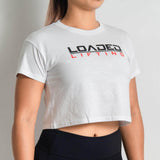 Crop Tshirt, Womens (White)
