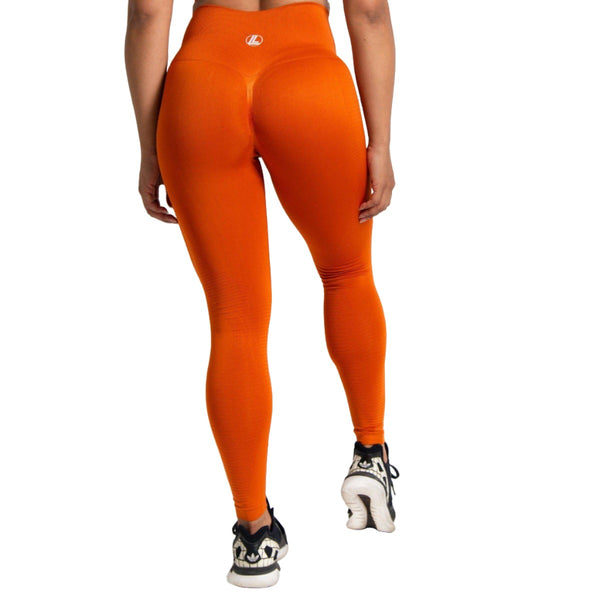 Asymmetric Burnt Orange Cross-Wrap High Waisted Leggings – IT LOOKS FIT