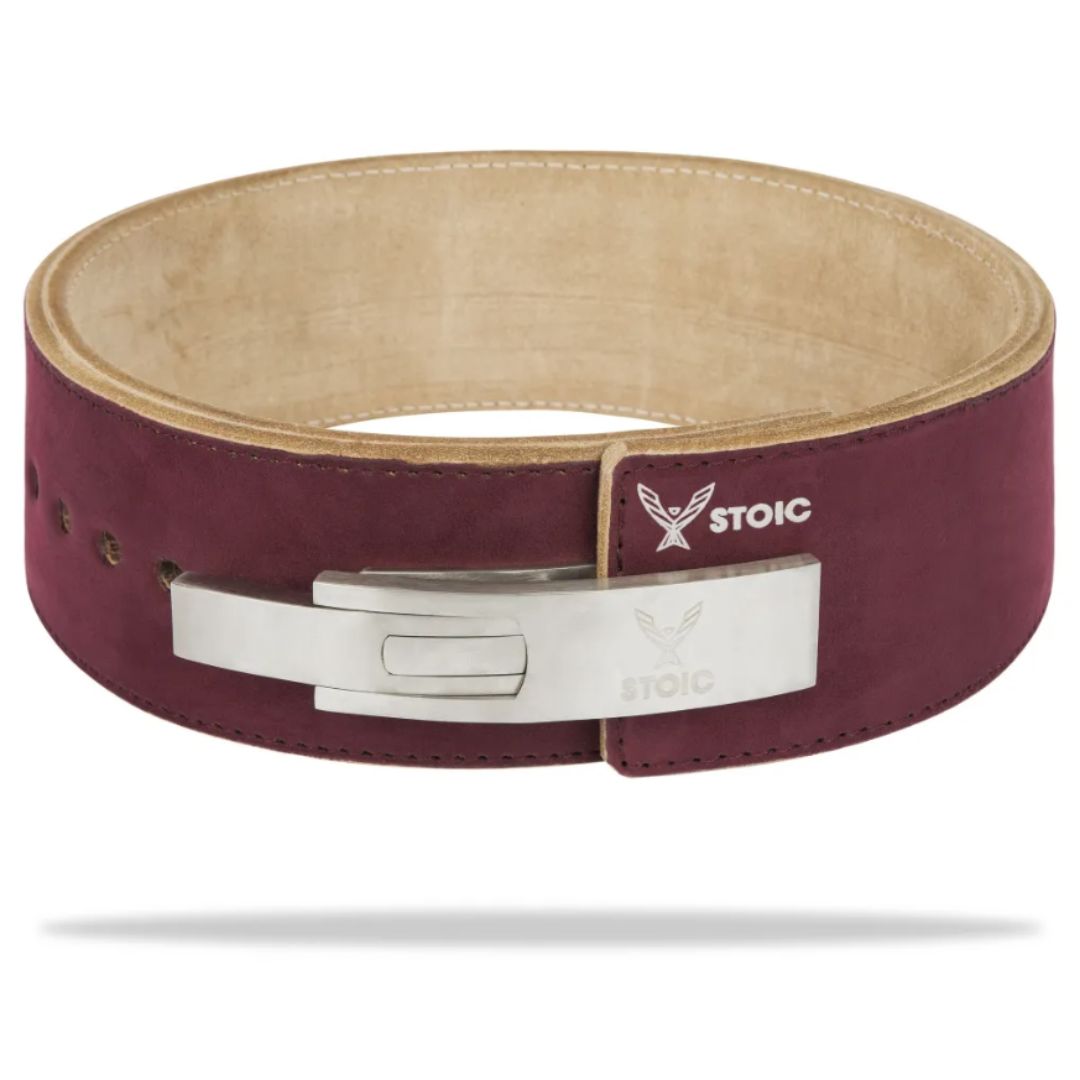 Stoic Lever Belt 13mm - Maroon (IPF Approved)