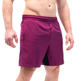 A7 apparel A7 Men's Centre-stretch Squat Shorts (Deep Purple)
