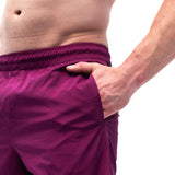 A7 Men's Centre-stretch Squat Shorts (Deep Purple)