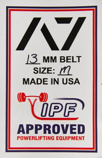 A7 Pioneer Cut Belt - 13mm (IPF Approved)