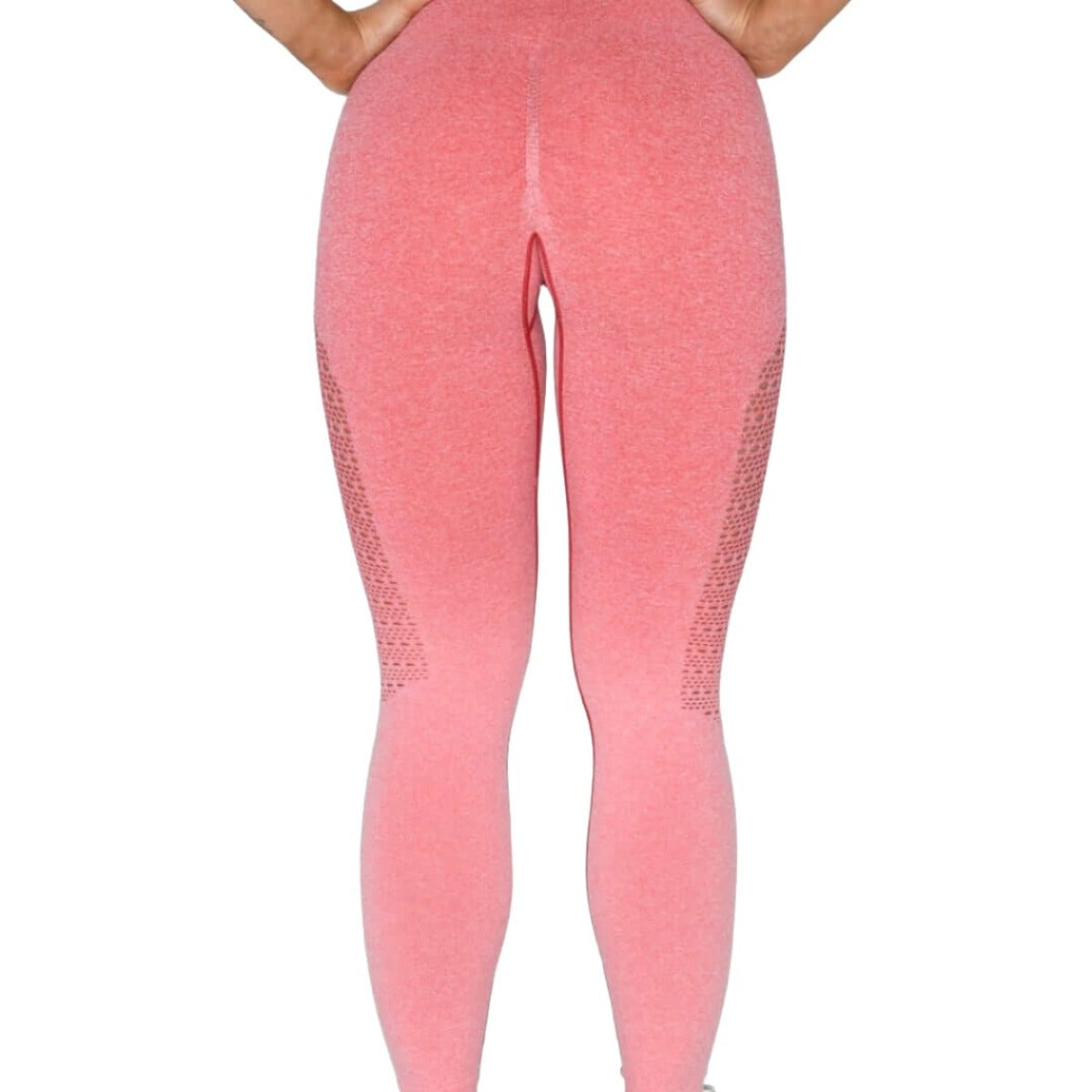 Fade - High Waisted Leggings (Red)