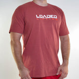 Loaded Lifting apparel Tshirt Marle, Mens (Brick Red)