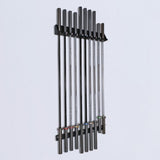 Loaded Lifting Equipment Storage and Accessories Wall Mountable Vertical Barbell Storage (10 Bars)