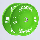 Loaded Lifting Equipment Weight Plates 10kg HG Bumper Plates (pair)