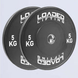 Loaded Lifting Equipment Weight Plates 5kg HG Bumper Plates (pair)